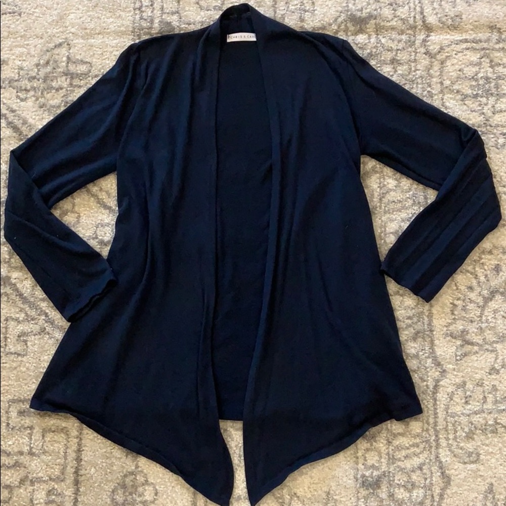 Navy cardigan